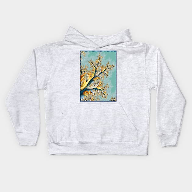 Echo of Winter Kids Hoodie by pinkal